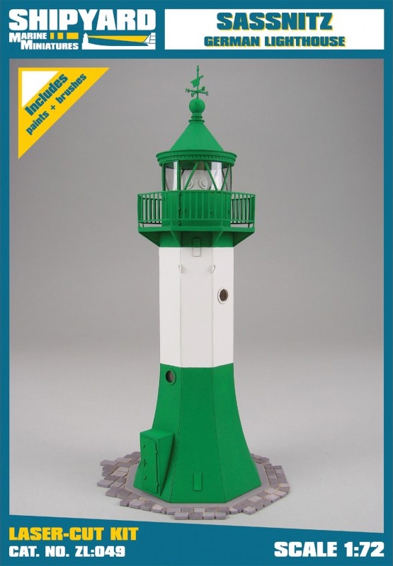 Leuchtturm Sassnitz Laser Kartonbausatz