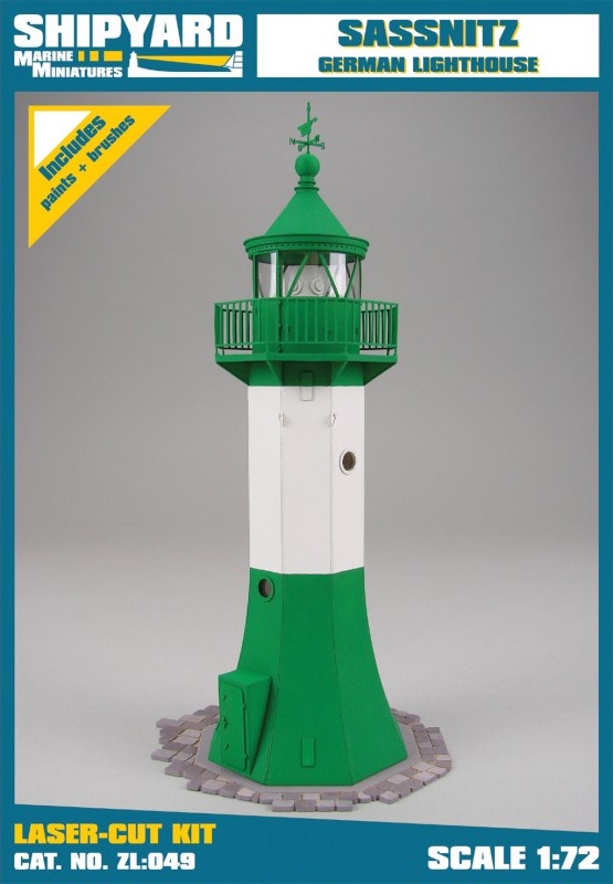 Leuchtturm Sassnitz Laser Kartonbausatz - Neu -