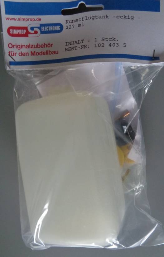 KUNSTFLUGTANK ECKIG 227ML