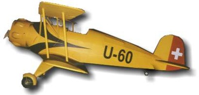 Bücker 133 JUNGMEISTER   - Spannw. 110 cm -