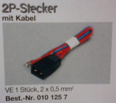 2 P Stecker mit Kabel