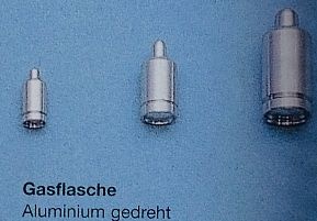 Gasflasche Met. 6mm