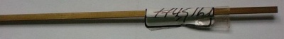 Messing-Vierkant-Profil 2,5 x 1 mm, 1 m lang, 1 Stück