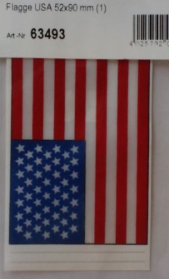 Flagge USA 52x90 mm, 1 Stck.