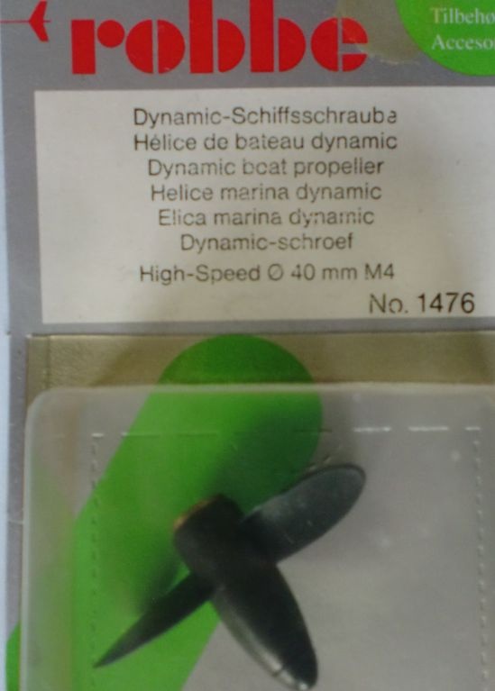 Schiffsschraube HS 2Bl., 40 mm, R,  M 4