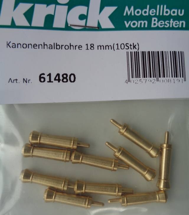 Kanonenhalbrohre 18 mm(10Stk)