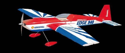 Edge 540 EP rot blau (Spannw. 108,50 cm) holzbauw. bespannt