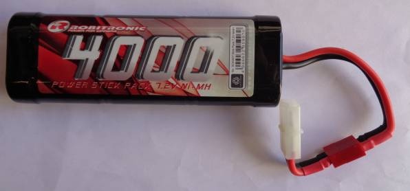Racingpack 7,2V 4000 mAh Sub-C Akkus T-Plug+Tam.-Stecker