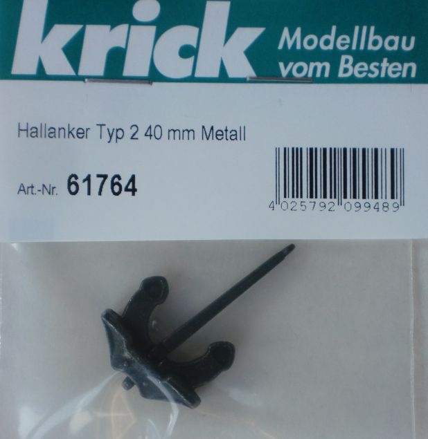 Hallanker Typ 2, Länge 40 mm,  Metall