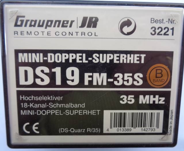 Empfänger DS 19 FM 35 MHz  - Sonderpreis - (vorrätig)