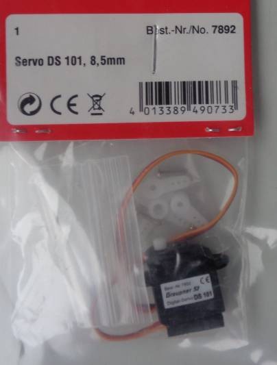 Servo DS 101,   8,5 mm       - noch 1 x vorr&auml;tig   /1.1.26
