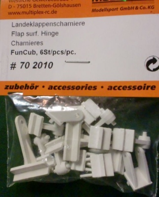 Landeklappenscharniere FunCub, 6 Satz