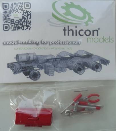 1:14 / 1:10 Werkzeugkasten Metall mit Werkzeuge thicon-model