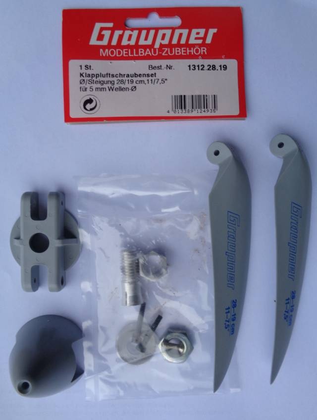 Klappluftschraubenset Ø/Steigung 28x19 cm,11x7,5,-vorrätig-