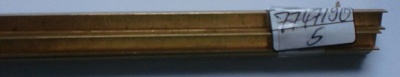 Messing-U-Profile 6x4, je 1 m lang