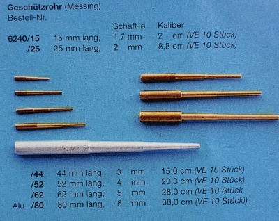 Geschützrohr 15 mm