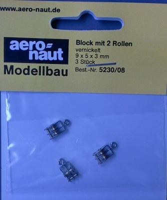 Block mit 2 Rollen