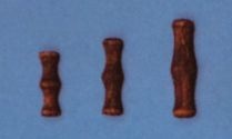 Säulen Holz dunkel, 12 mm, 10 Stück