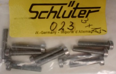 Eisenschraube M3X15  10Stk