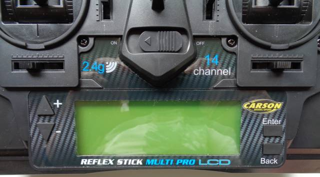 FS Reflex Stick Multi Pro LCD 2.4G 14CH, - Faber Modellbau