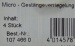 4 x Micro Kunststoff Gestängeverriegel. für Draht-Ø 0,8 mm