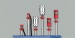 Glühkerzenstecker lang mit Feder u. Kabel  (B)