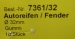 AUTOREIFEN/FENDER 32mm