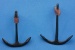 Anker, historisch, metall, Höhe 20 mm, Breite 14 mm, 2 Stück