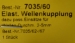 Elast. Wellenkupplung, Ø 15 mm, Länge 20 mm, 1 Stück