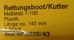 Rettungsboot/Kutter für Passagierdampfer 1:100, 140 mm lang