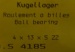Kugellager 4 x 13 x 5  ZZ