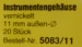 Instrumenten-Gehäuse 11mm, Metall vernickelt