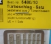 Türbeschlag-Satz, 11,5 x 4 mm, 2 türchl. + 4 Scharniere