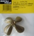 Schiffsschrauben,Kunststoff, 4-Blatt, Ø 40 mm, linksl.