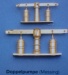 Doppelpumpe, messing, 6 x 24 mm, 1 Stück