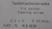 Senkblechschr. 2,2X8  5Stk