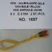 Glühlampen gelb 6V D3 mm,  50 mA, Kabellänge 10 cm, 2  (VE2)