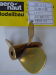 Schiffsschraube, messing,  M 4, 45 mm L, 4-Blatt