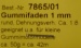 Gummifaden 1 x 1 mm, rund, Länge ca. 42 m,   50g