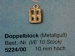 Doppelbl0ck, Metallguß, 10 mm, 10 Stück