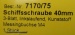 Scale-Schiffsschr.,messingfarbig, M 4, 3-Blatt,40 mm,linksl.