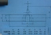 Querstromruder 200 mm, messing wartungsfrei