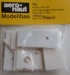 Tür (plastik) L  mit Bullauge, weiss  36 x 17 mm, 10 Stück