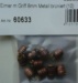 Eimer mit Griff , Höhe 8 mm,  Ø 8 mm, Metall brüniert, 10 St