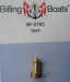 Rundlüfter aus Messing, 8 x 15 mm, 1 Stück