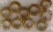 Bullaugen, Messing, 8 mm, 10 Stück