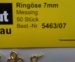 Ringösen Messing,  7mm, 50 Stück