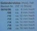 Geländerstützen (Holz) hell, 6 mm hoch, 10 Stück