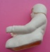 Sport-Pilot, unbemalt, Sitzhöhe ca. 9 cm,Sitzlänge ca.11 cm,