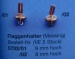 Flaggenhalter, messing, 9 mm hoch, 5 Stück